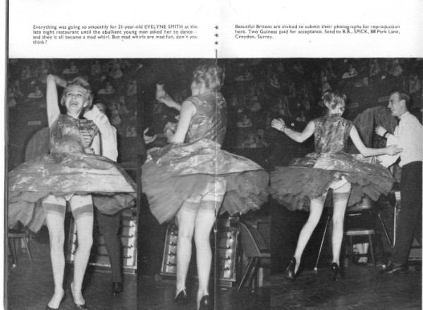 Frau mit Petticoat beim Tanzen